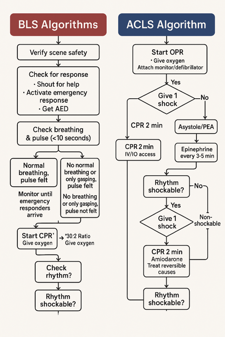BLS/ACLS Algorithms Explained: A Simple Guide for Students